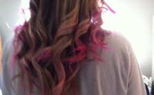 Curly Chalked Hair