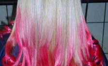 Dip Dyed Pink Curls