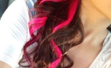 Pink Streaks On Curls