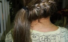 Braid Into Side Ponytail