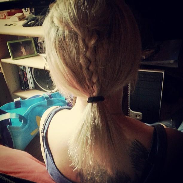 ponytail with braid