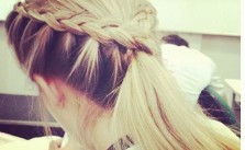 Side Crown Braid Ponytail