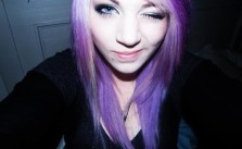 Purple & White Hair