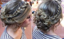 Braid & Messy Updo