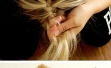 Upside Down French Braid