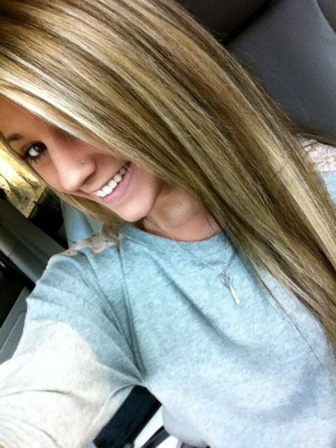 Blonde and brown highlights