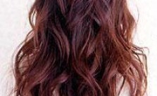 Wavy Reddish-Brown Hair