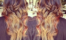Brown Ombre with Red