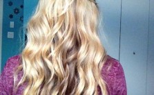 Wavy Blonde Half Up