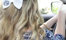 Blonde Hair & Bow