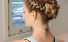 Braided & Messy Bun