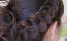 Side Braid & Messy Bun