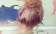 Purple Streaked Bun