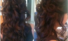 Curly Half Up Half Down