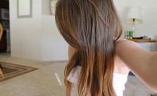 Brown Tips & Bangs