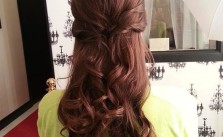 Half Up Thick Curls