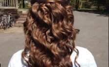 Half Up Curly