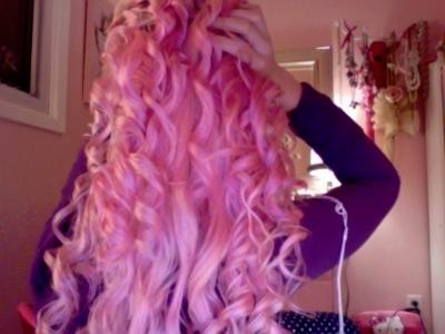 pink curls