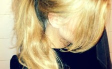 Blonde Ponytail & Bangs