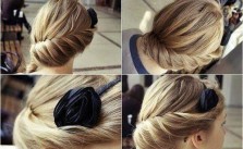 Updo with Flower