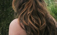 Wavy Half Up Ombre