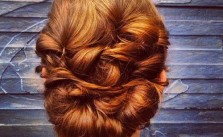 Red Wedding Updo