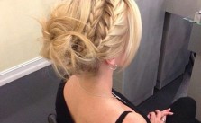 Braided & Messy Updo