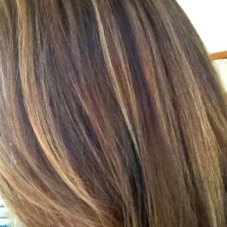 Brown hair updated for spring with highlights