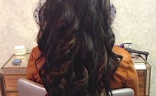 Dark Hair Caramel Highlights