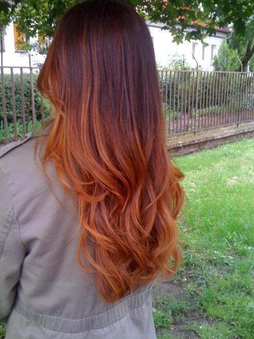 Red ombre, like a melting sunset