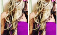 Messy Hair with Bow