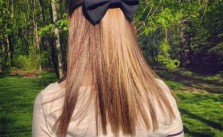 Straight Hair & Bow