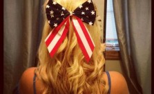 Wavy Blonde with Bow