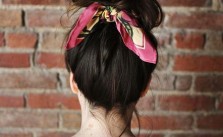 Messy Bun & Bandana