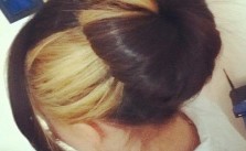 Brown Blonde Bun