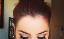 Sock Bun & Lashes