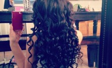 Dark Hair Messy Curls