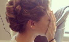 Cute Curled Updo