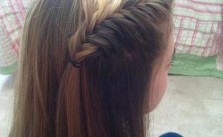 Fishtail Bangs Pulled Back