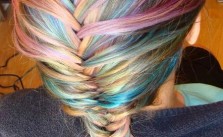 Pastel Fishtail Braid