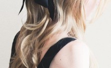 Hair Up with Ribbon