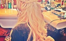 Half Up Braided Blonde