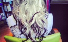 Blonde Purple Tips