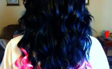 Curly Pink Tips