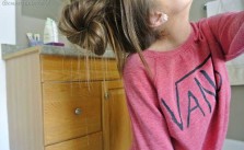 Messy Bun & Bangs