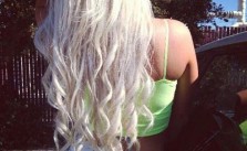 Messy Platinum Blonde