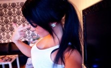 Dark Blue Ponytail