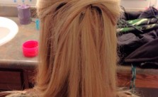 Teased Casual Hair