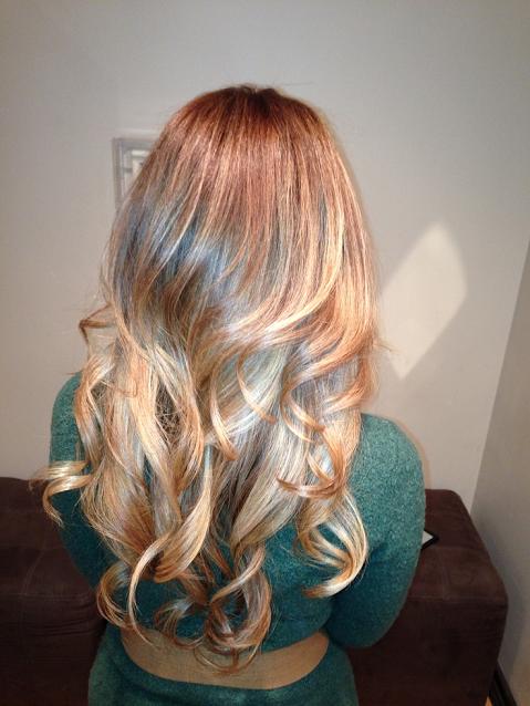 Balayage Ombre Blonde Hair Color