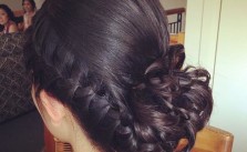 Braid & Messy Updo